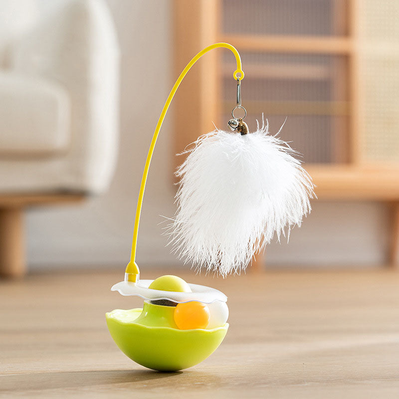 Interactive Catnip Toys With Feather, Bell & Mint Ball canrusupet
