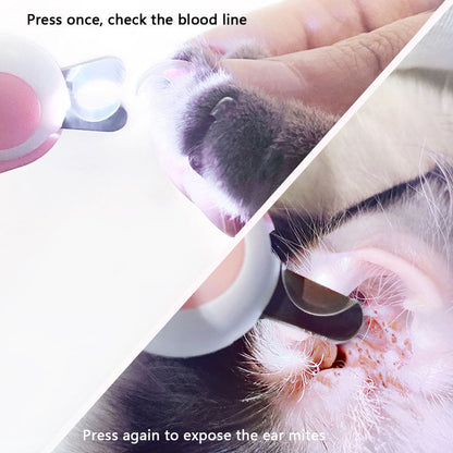 LED Lamp MINI Nail Clippers For Cat And Dog Universal canrusupet