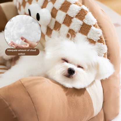 Big Eyed Monster Design Sofa Dog Kennel For Cats Dogs canrusupet