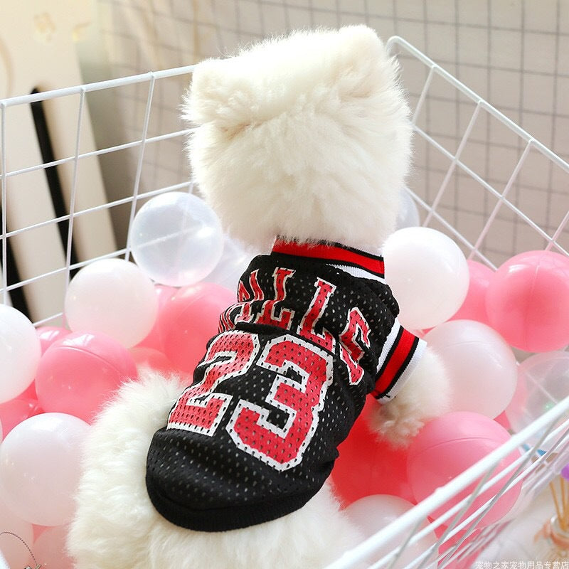 Dog Or Cat Clothes Basketball uniform With number - canrusupet