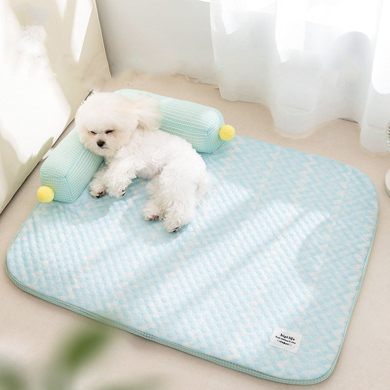L-type Cool Feeling Sofa Style Dog Kennel For Cats Dogs canrusupet
