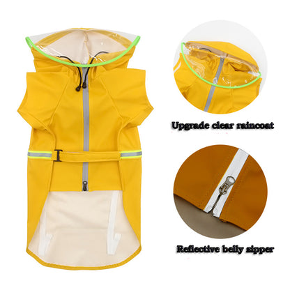 Raincoat With Clear Strap Hat - canrusupet