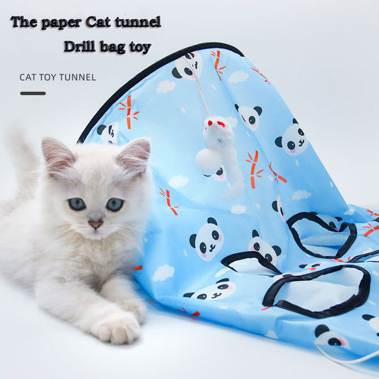 Collapsible Blaring Paper Bite-resistant Hairball Pet Toy - canrusupet