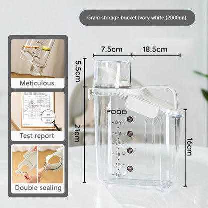Moisture-proof Sealing Dog Food Container With Scale canrusupet