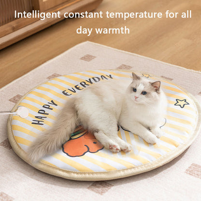 Heated Dog Kennel Pad - Waterproof Mat w/ Timer & Thermostat canrusupet