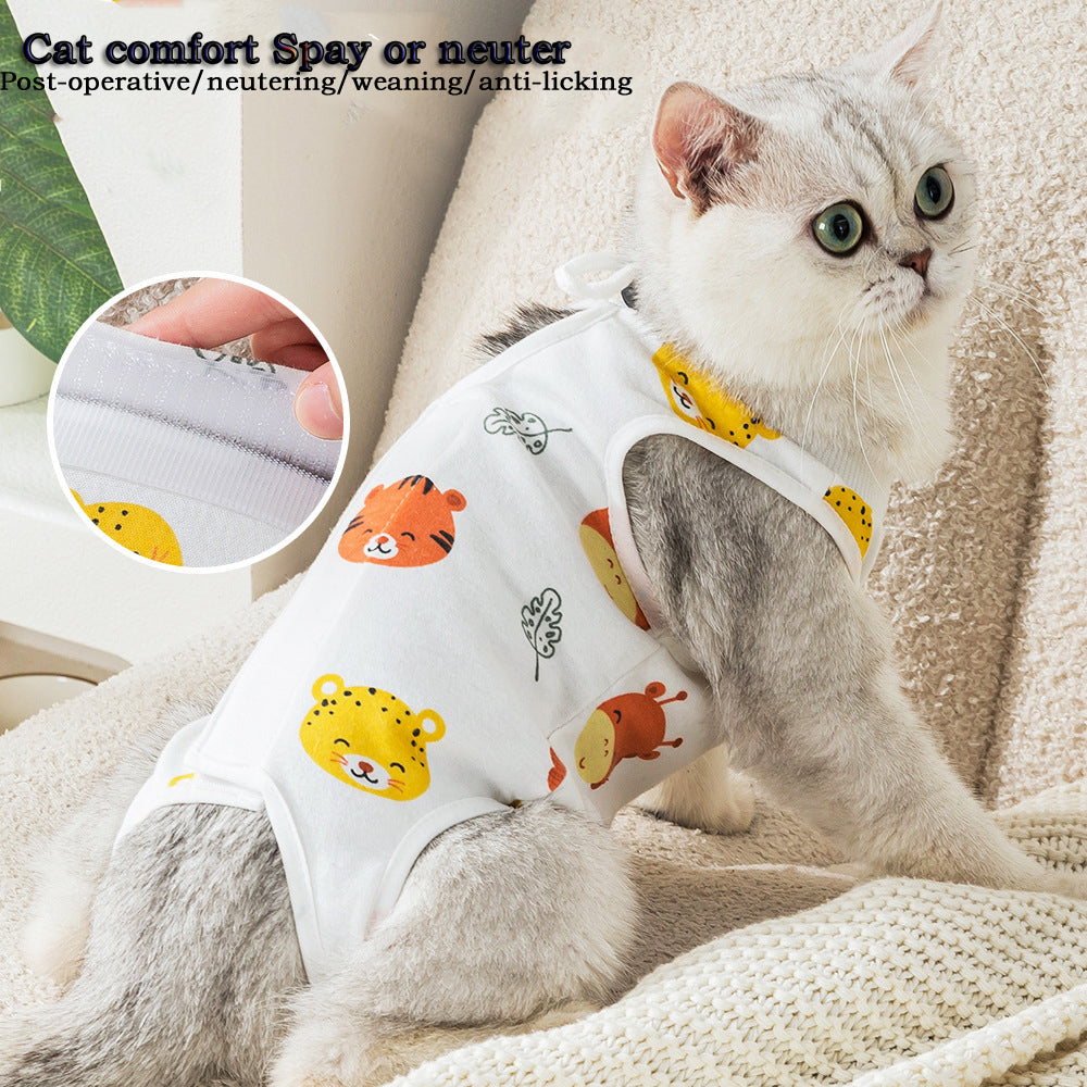 Cat Neuter Suit Lick-proof And Fleck-proof - canrusupet