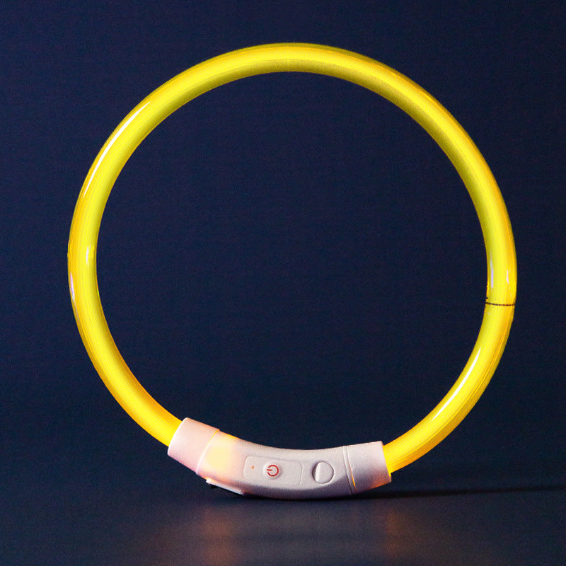 Glow Dog Choker Necklace – Rechargeable Adjustable Anti-Chew canrusupet