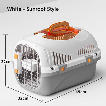 Portable Airline Pet Carrier – Hard-Sided Dog & Cat Travel Crate canrusupet