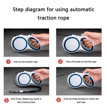 Auto Retractable Dog Leash For Small, Medium & Large Breeds canrusupet