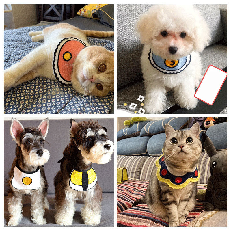 Dog Collar With Cute Bib & Bandana - Pet Puppy Accessories canrusupet