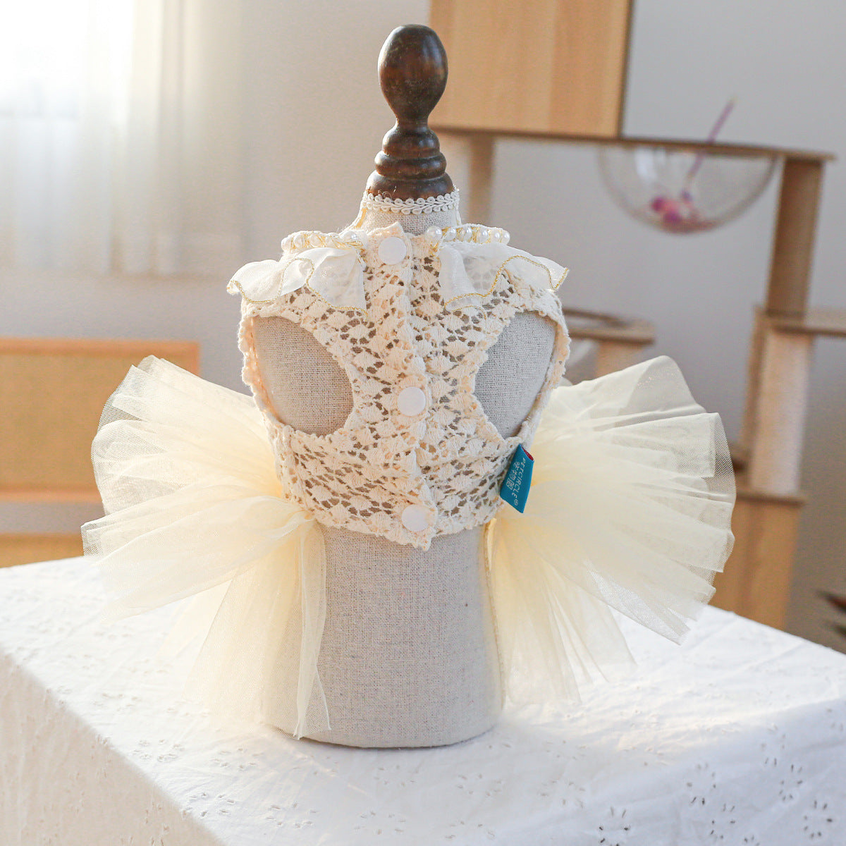 Dog or Cat Clothes Princess Pompadour Wedding Dress - canrusupet