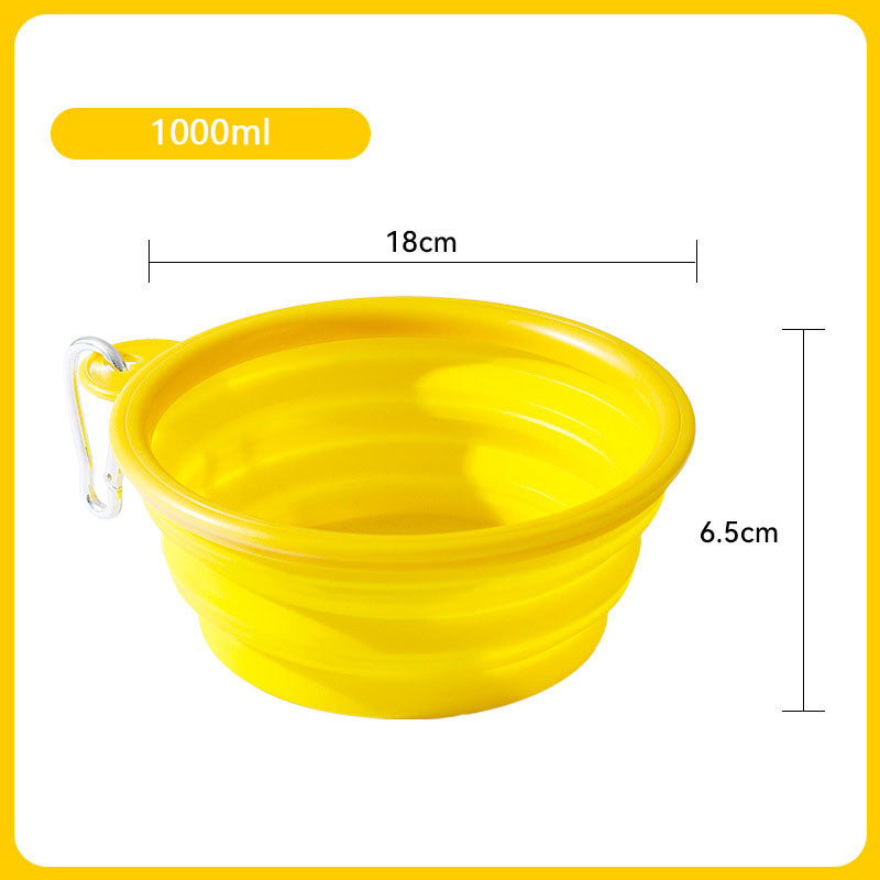 Folding Going Out To Drink Water Dog Bowl For Pet canrusupet
