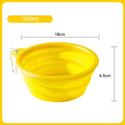 Folding Going Out To Drink Water Dog Bowl For Pet canrusupet