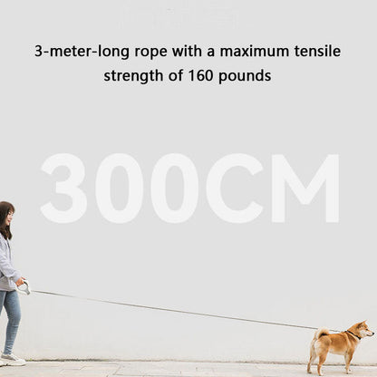 LED Retractable Dog Leash - Glowing Pet Lead For Night Walks canrusupet