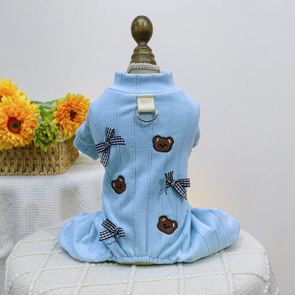 Dog Or Cat Clothes Pet Bear Housewear - canrusupet