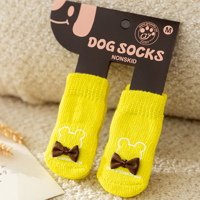 Non-slip Knitted Cotton Socks Of Dogs Cats canrusupet