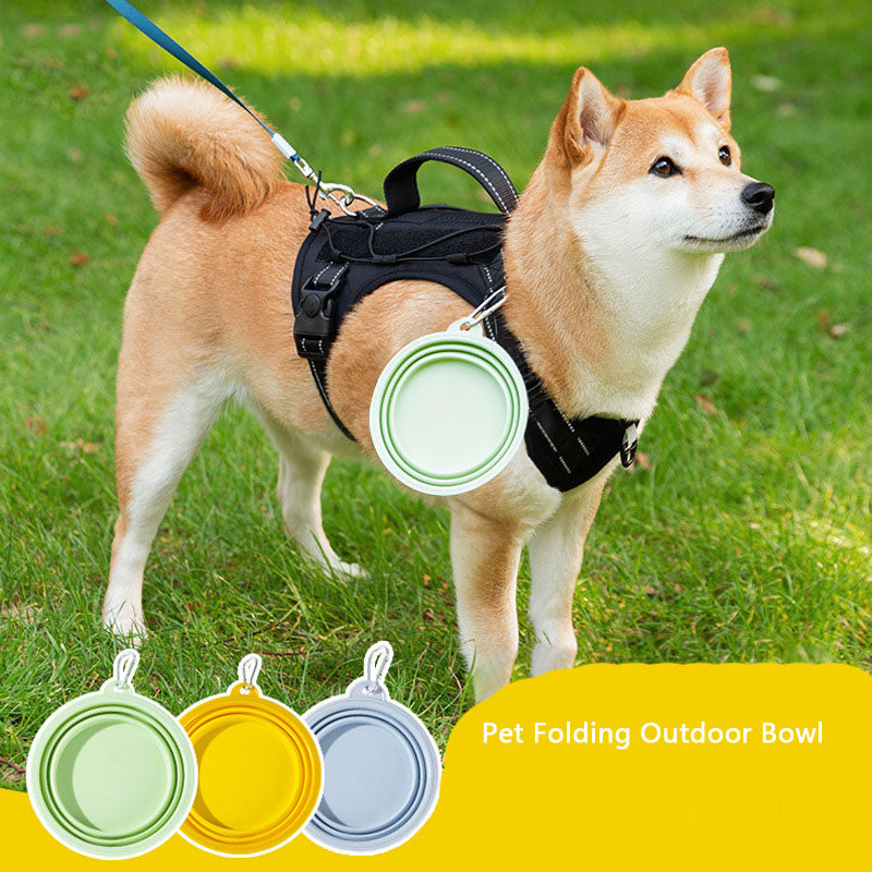 Folding Going Out To Drink Water Dog Bowl For Pet canrusupet