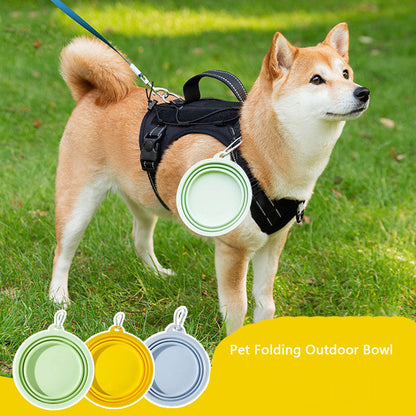 Folding Going Out To Drink Water Dog Bowl For Pet canrusupet