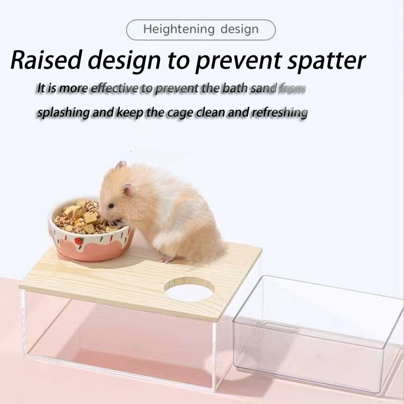 Hamster Clear Bath Room - canrusupet