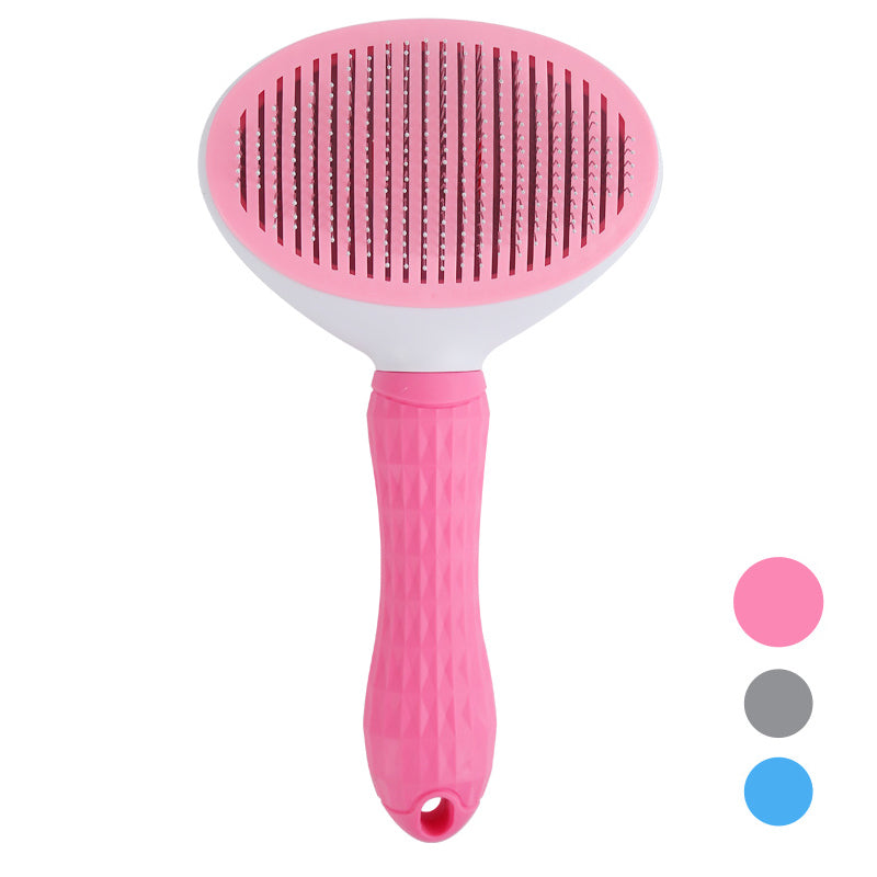 Pet Dog Brush Cat Comb Self Cleaning Pet Hair Remover Brush For Dogs Cats Grooming Tools Pets Dematting Comb Dogs Accessories - canrusupet