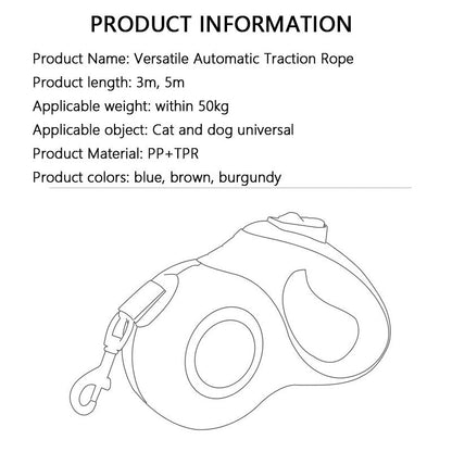 Auto Retractable Dog Leash - Anti-Pull, Reflective For Dogs canrusupet