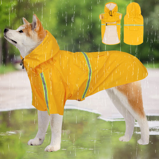 Pet Raincoat Cloak Reflection - canrusupet