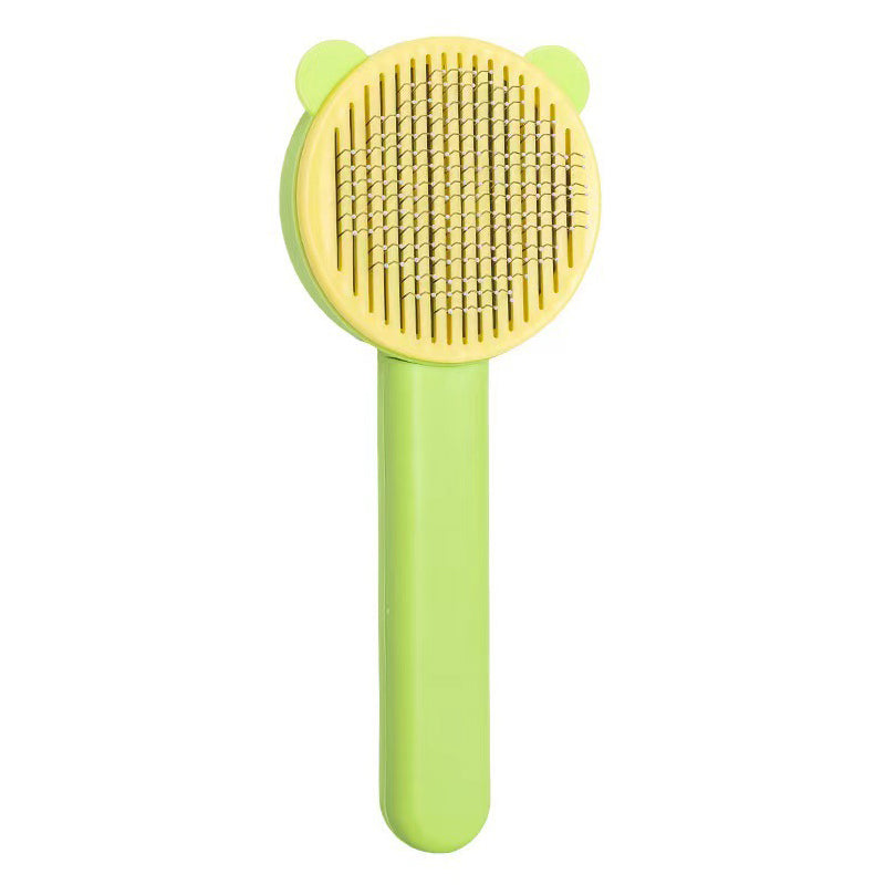 Pet Dog Brush Cat Comb Self Cleaning Pet Hair Remover Brush For Dogs Cats Grooming Tools Pets Dematting Comb Dogs Accessories - canrusupet