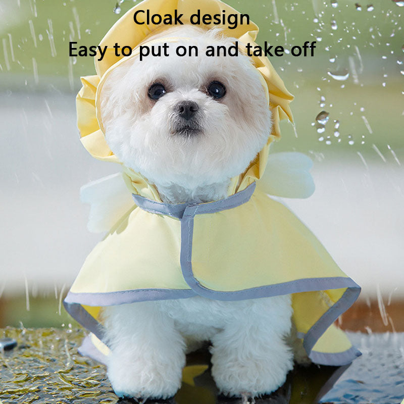 Candy-Colored Waterproof Dog Raincoat For Small Dogs canrusupet