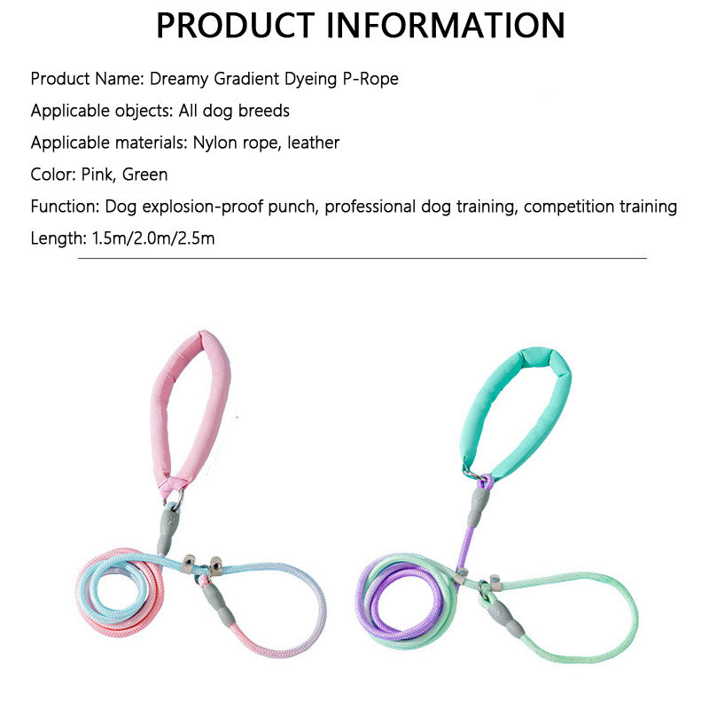 Ombre Dog Lead For Medium Dogs - Anti-Pull Training Leash canrusupet