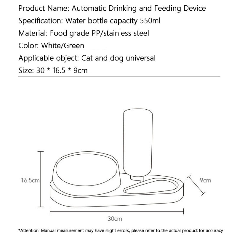 Automatic Dog Bowl Water Fountain Integrated Type canrusupet