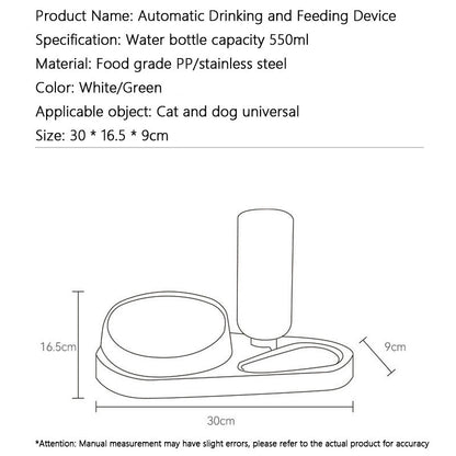 Automatic Dog Bowl Water Fountain Integrated Type canrusupet