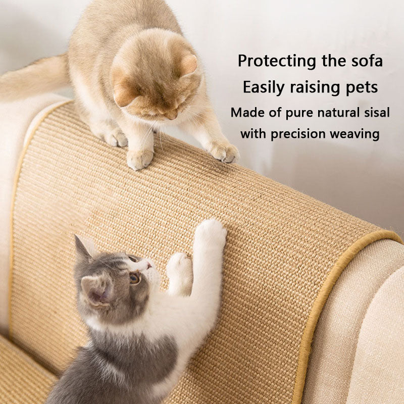 Cat Scratcher Pad - Sisal Mat For Sofa Protection & Cat Bed canrusupet
