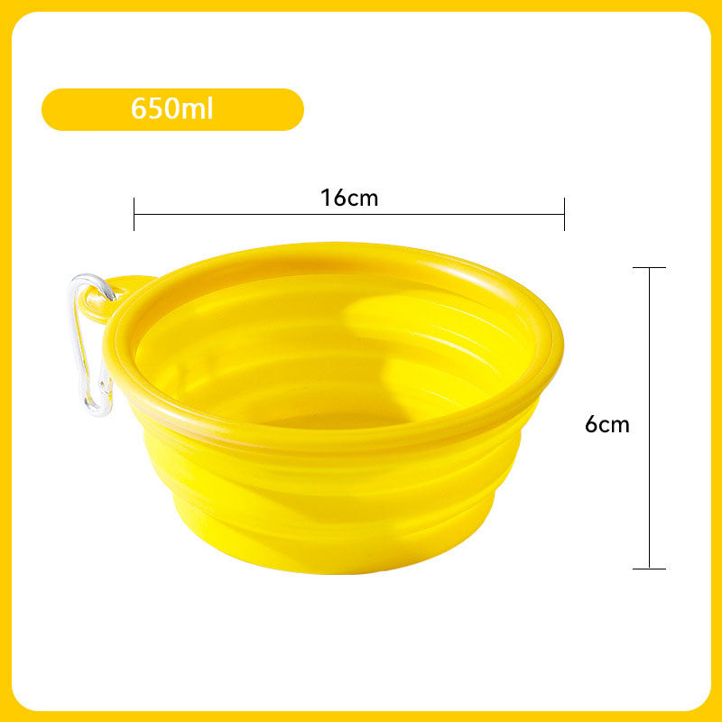 Folding Going Out To Drink Water Dog Bowl For Pet canrusupet