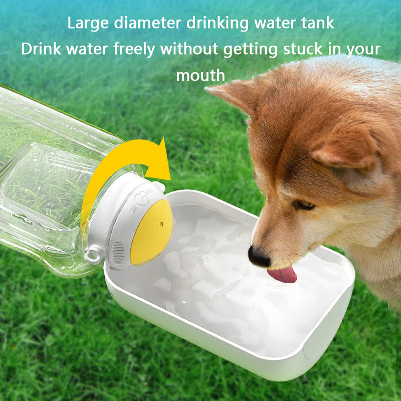 Dog Water Bottle With Food Storage - Portable Travel Cup canrusupet