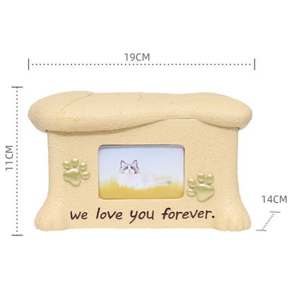 Custom Pet Portraits Resin Pet Urn