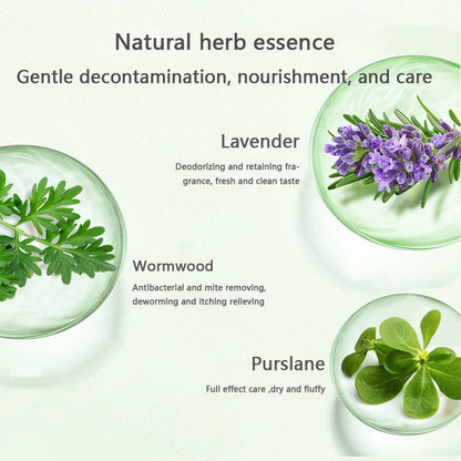 Dog Bath Dry Shampoo Powder - No-Rinse Deodorizing For Pet canrusupet