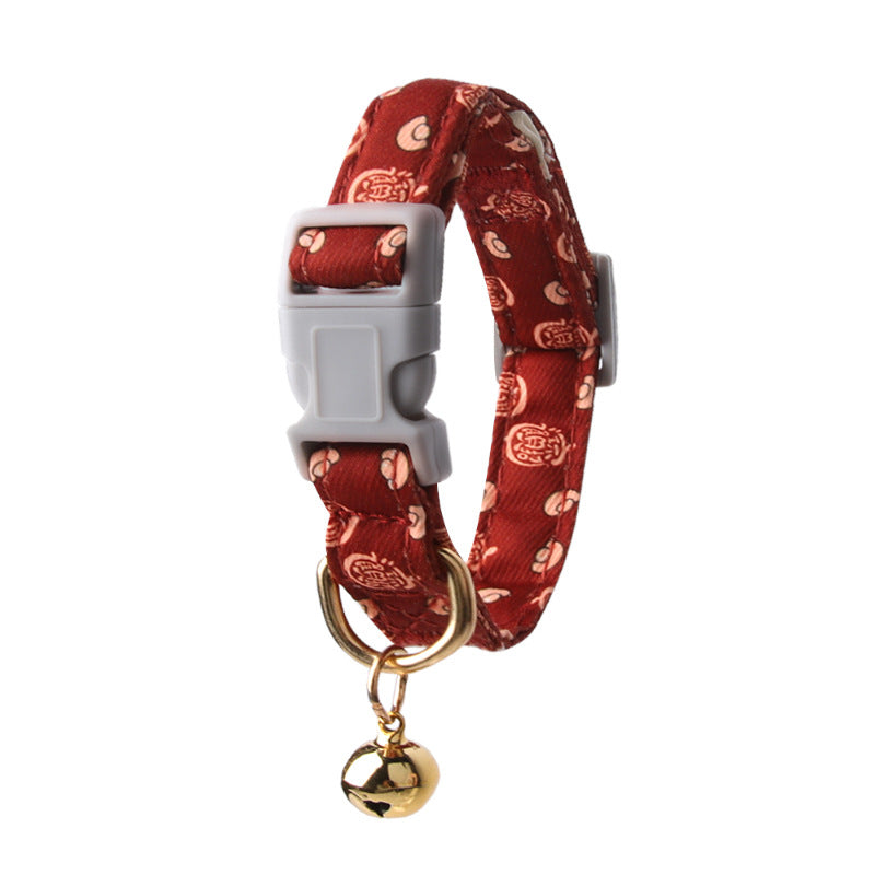 Bell Collar Little Floral Print Puppy - canrusupet