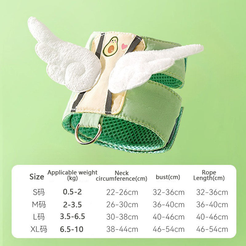 Cartoon Style Vest Style Dog Chain For Dogs Cats canrusupet