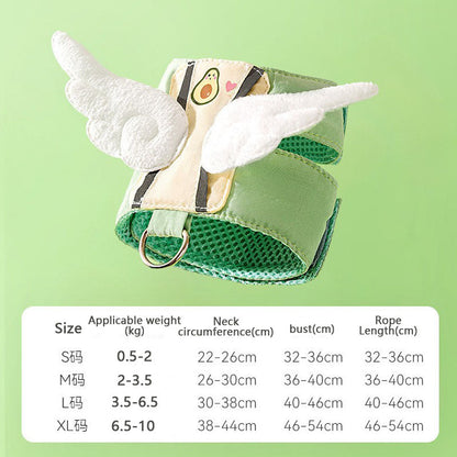 Cartoon Style Vest Style Dog Chain For Dogs Cats canrusupet