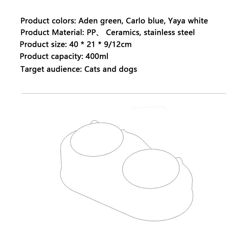 Integrated Drinking Bowl Dog Bowl For Cats Dogs canrusupet