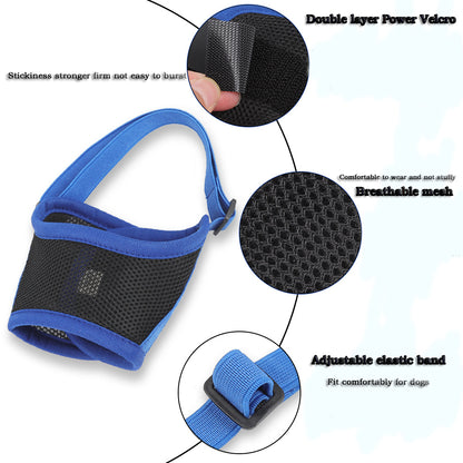 Breathable Mesh Cloth Dog Muzzle - canrusupet