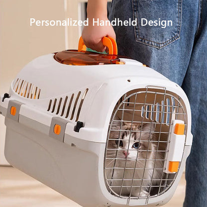 Portable Airline Pet Carrier – Hard-Sided Dog & Cat Travel Crate canrusupet