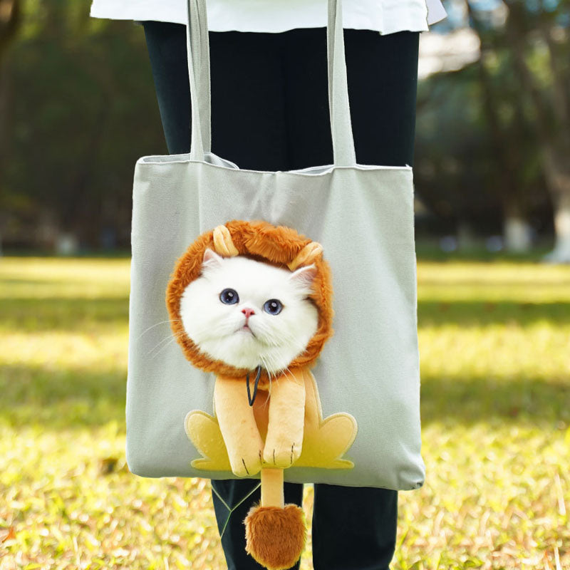 Crossbody With Pet Head Exposed Pet Carrier Bag For Dogs Cats canrusupet