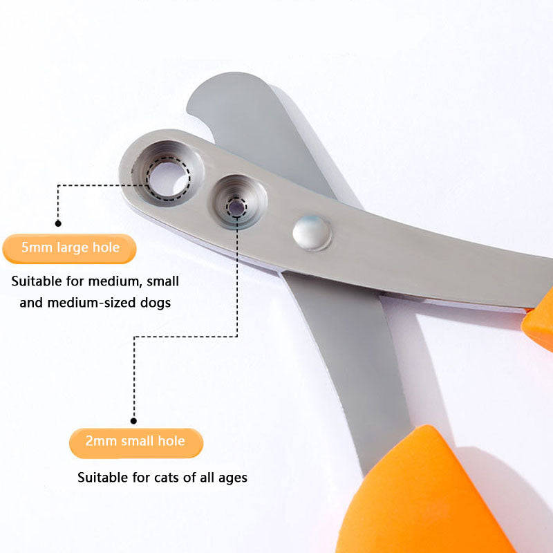 Novice Only Double Hole Nail Clippers For Cats Dogs canrusupet