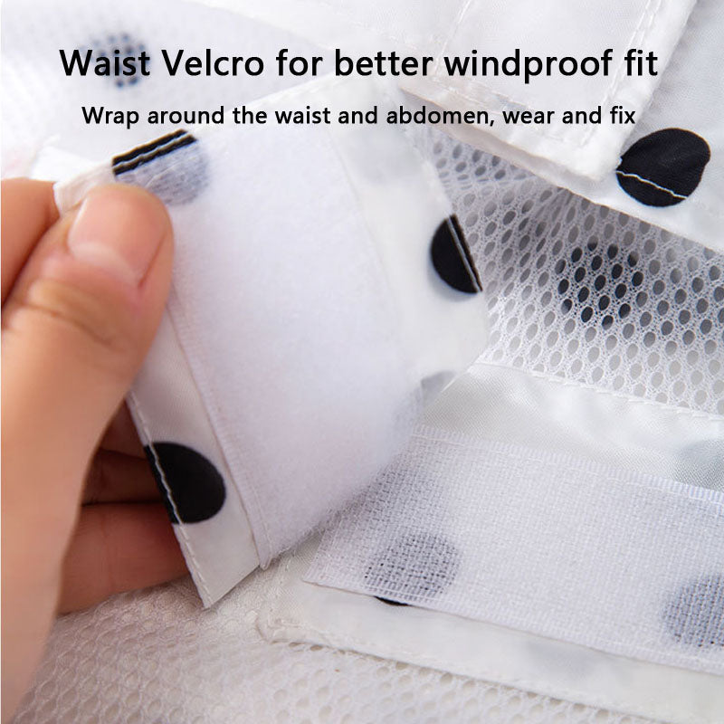 Dog Raincoat Waterproof, Polka Dot Bear Pet Cape Coat canrusupet