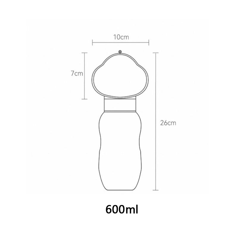 Outdoor Dog Walking Portable Dog Water Bottle canrusupet