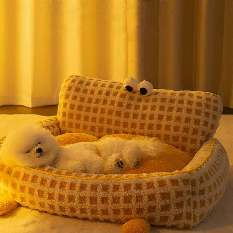 Removable Sofa Style Dog Kennel For Small Dogs Cats canrusupet