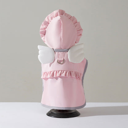 Candy-Colored Waterproof Dog Raincoat For Small Dogs canrusupet