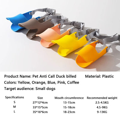Prevent Barking Duckbill Style Dog Muzzle For Small Dog canrusupet