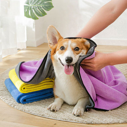 Quick Drying Dog Towel Bath Towel For Dogs Cats canrusupet